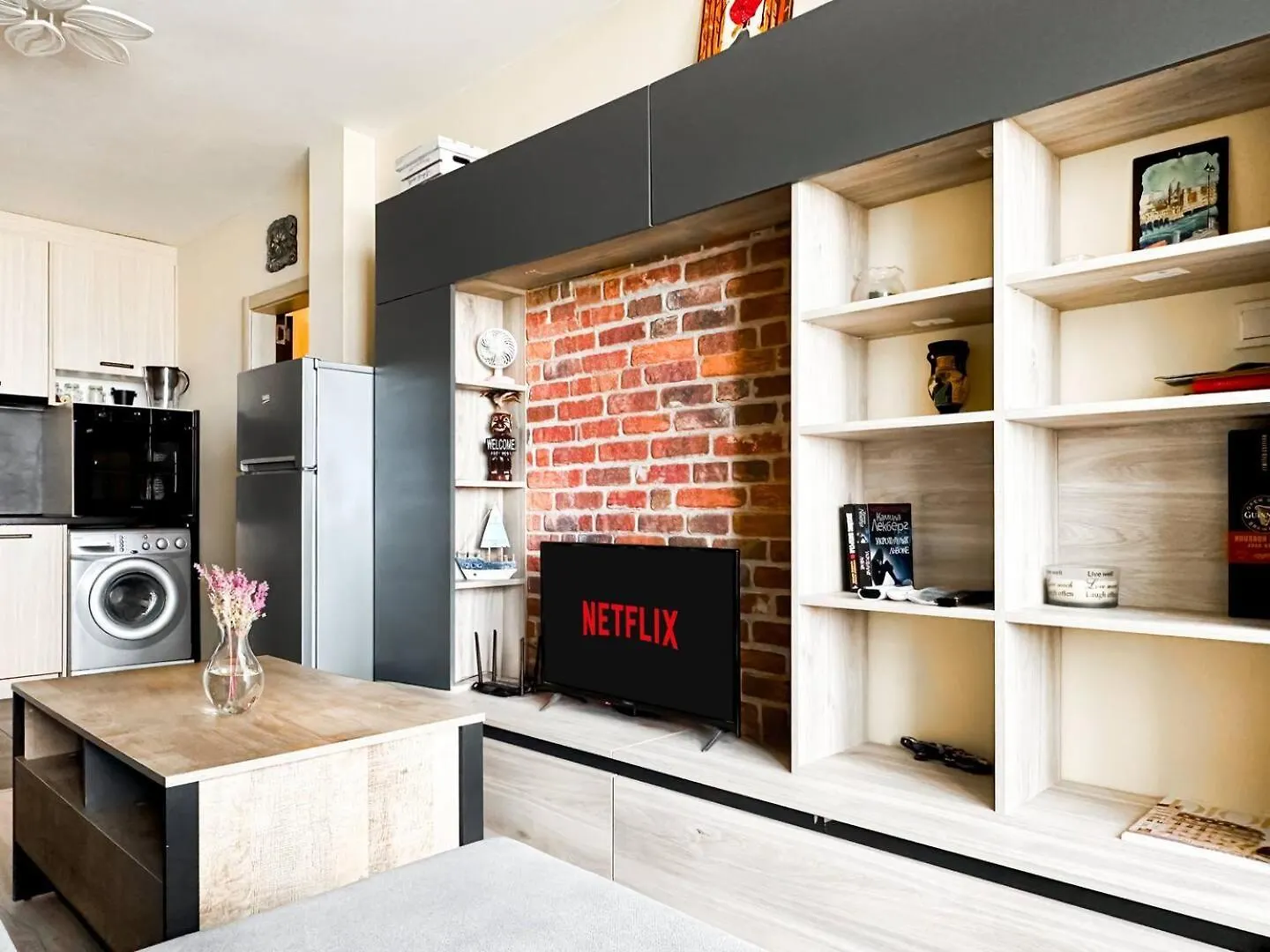 Nomad Friendly Fast Wi-Fi Kitchen Ac Apartment Sofia